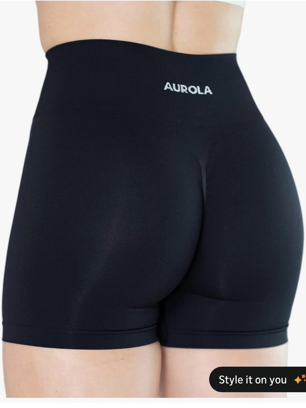 Black Aurola Shorts - Size L